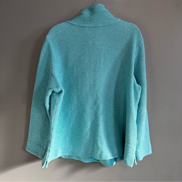 Soft Surroundings Westport Pullover Turquoise 1X - Picture 3 of 7